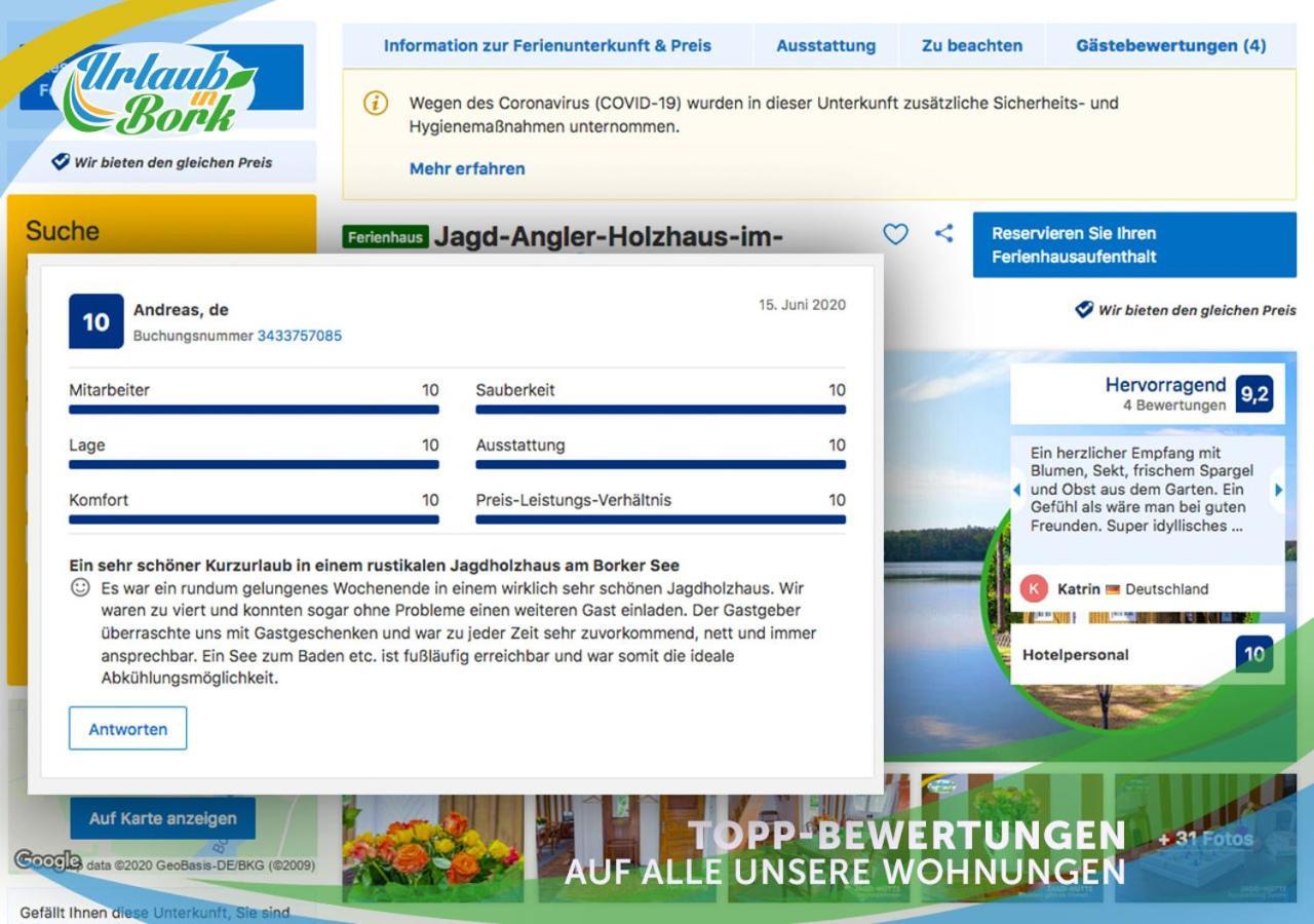 Jagd-Angler-Suite-03-Im-Wald-Am-See Kyritz Εξωτερικό φωτογραφία